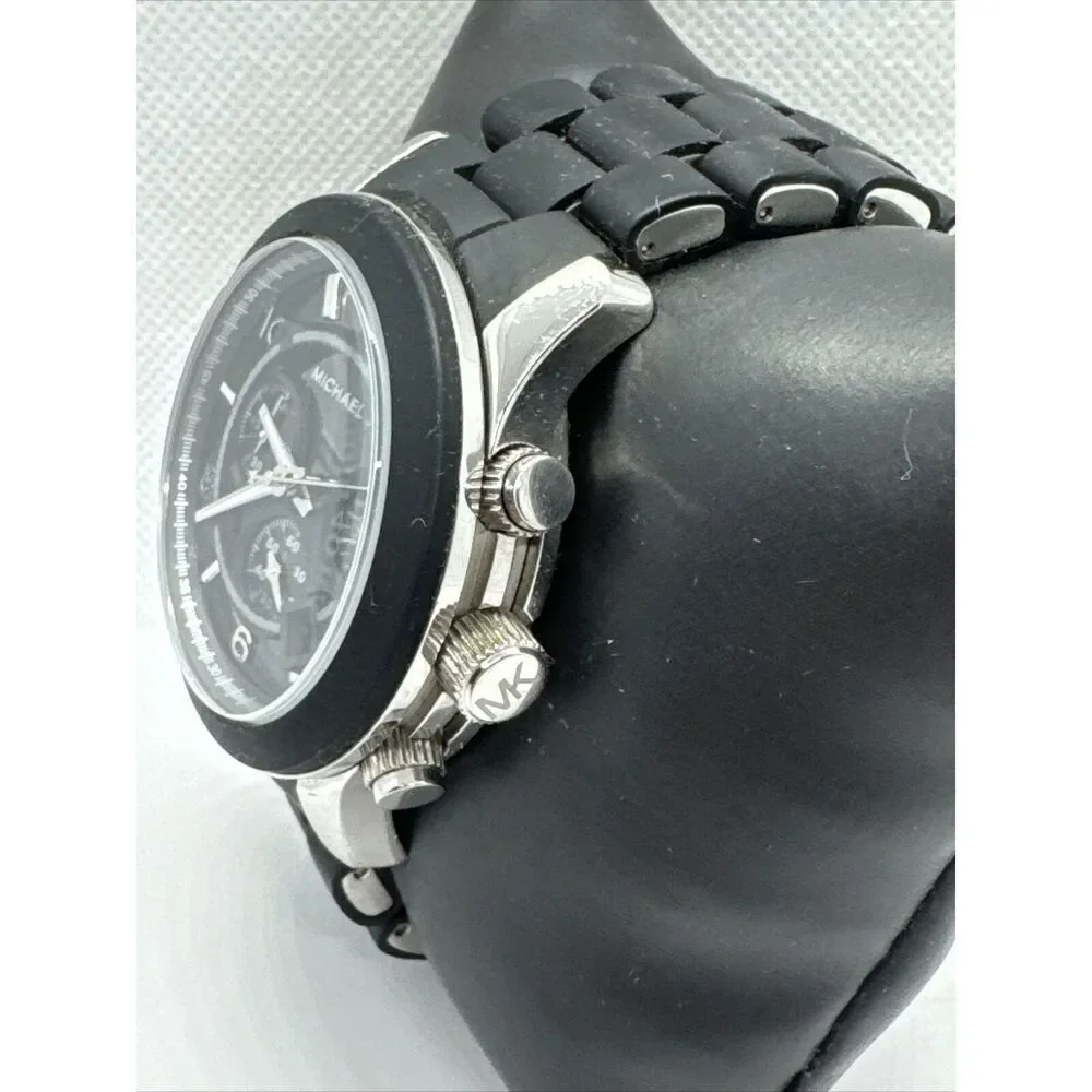 Michael Kors Runway MK8107 Men Analog Black Chronograph Dial Quartz Watch JNA836